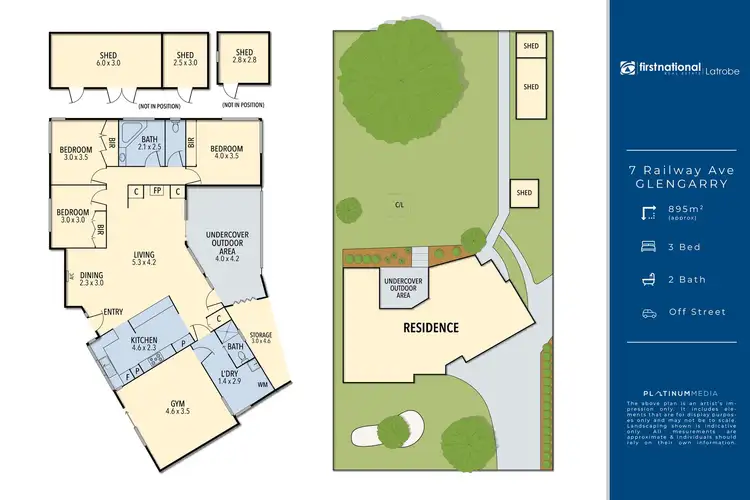 Floorplan of Homely house listing, 7 Railway Avenue, Glengarry VIC 3854