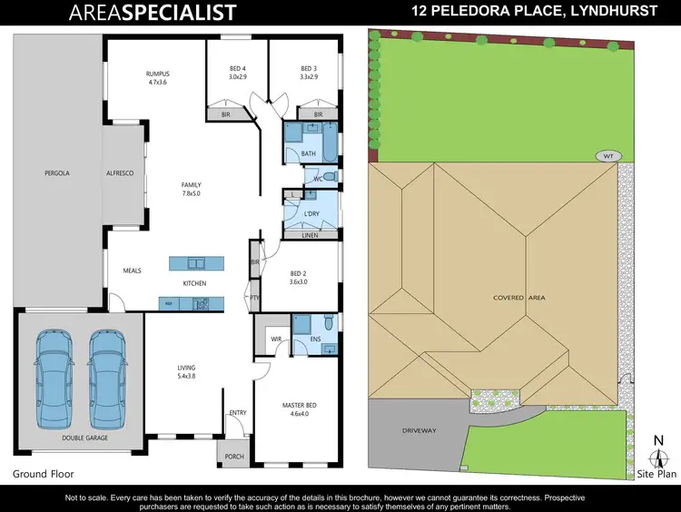 Floorplan of Homely house listing, 12 Peledora Place, Lyndhurst VIC 3975