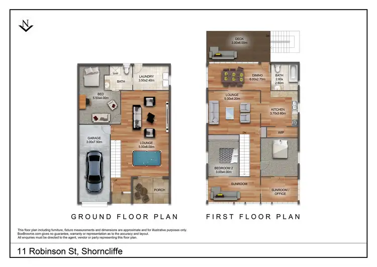 Floorplan of Homely house listing, 11 Robinson Street, Shorncliffe QLD 4017