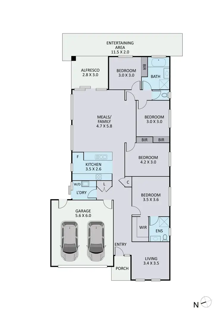Floorplan of Homely house listing, 54 Viridian Avenue, Officer VIC 3809