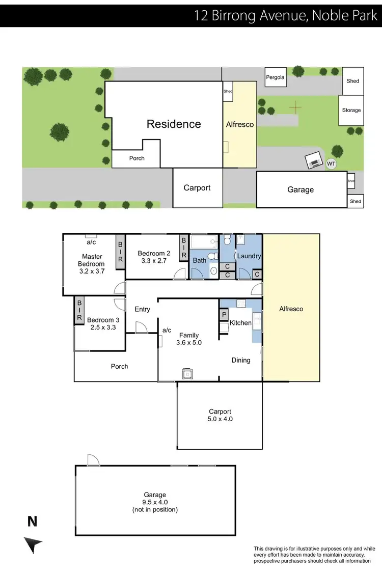 Floorplan of Homely house listing, 12 Birrong Avenue, Noble Park VIC 3174