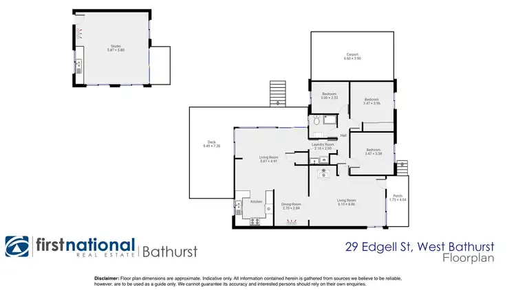 Floorplan of Homely house listing, 29 Edgell Street, West Bathurst NSW 2795
