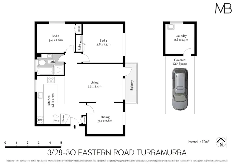 Floorplan of Homely apartment listing, 3/28-30 Eastern Road, Turramurra NSW 2074