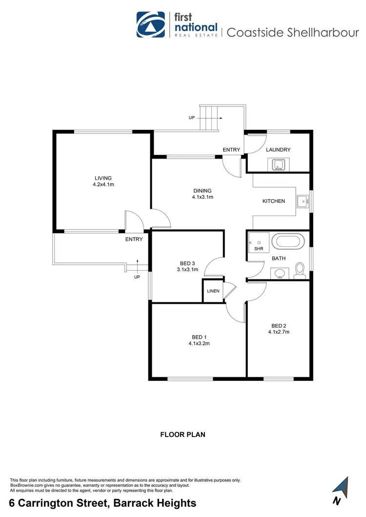 Floorplan of Homely house listing, 6 Carrington Street, Barrack Heights NSW 2528