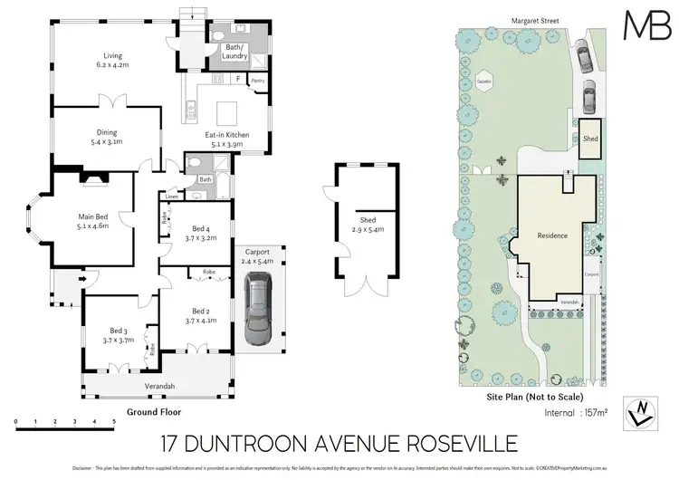Floorplan of Homely house listing, 17 Duntroon Avenue, Roseville NSW 2069