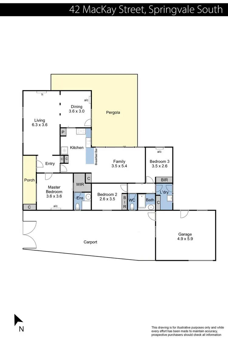 Floorplan of Homely house listing, 42 Mackay Street, Springvale South VIC 3172