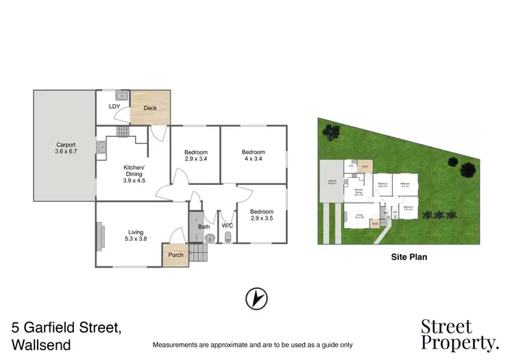 Floorplan of Homely house listing, 5 Garfield Street, Wallsend NSW 2287