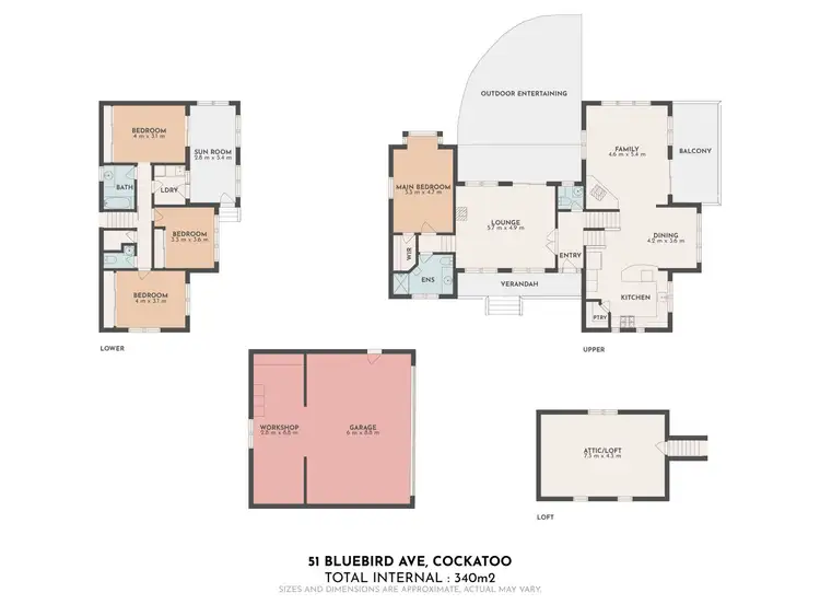 Floorplan of Homely house listing, 51 Bluebird Avenue, Cockatoo VIC 3781