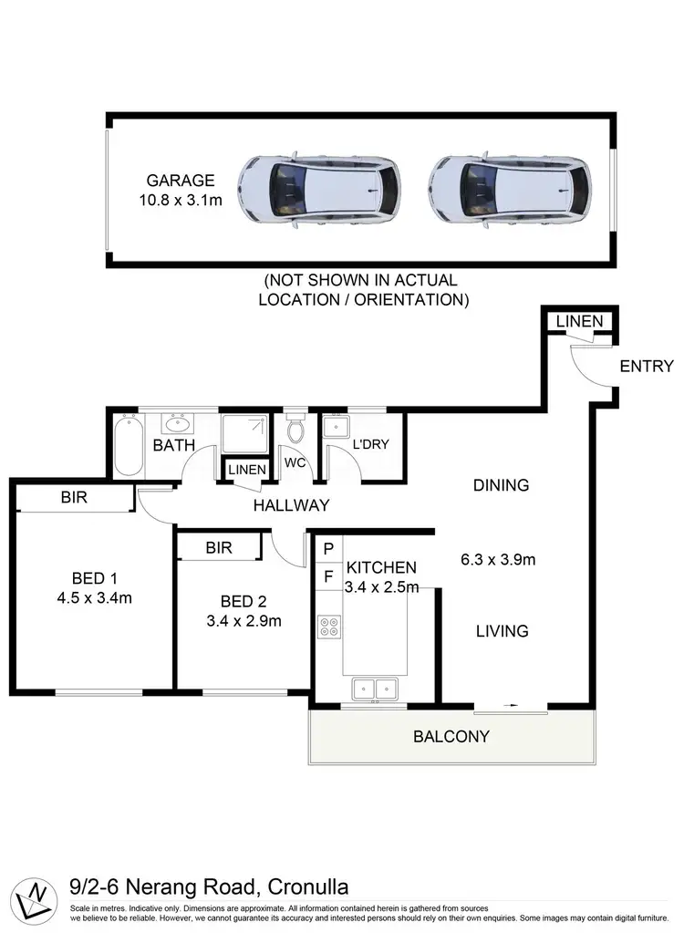 Floorplan of Homely unit listing, 9/2-6 Nerang Road, Cronulla NSW 2230
