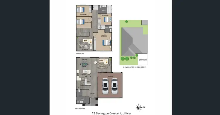 Floorplan of Homely house listing, 12 Bevington Crescent, Officer VIC 3809