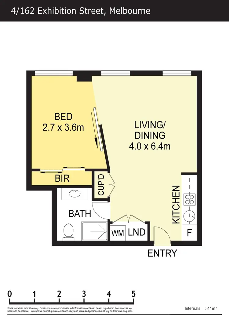 Floorplan of Homely apartment listing, 4/162 Exhibition Street, Melbourne VIC 3000