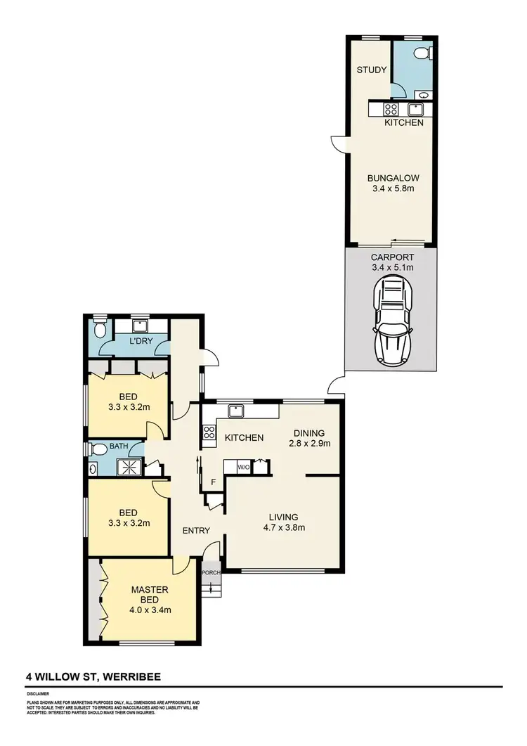 Floorplan of Homely house listing, 4 Willow Street, Werribee VIC 3030