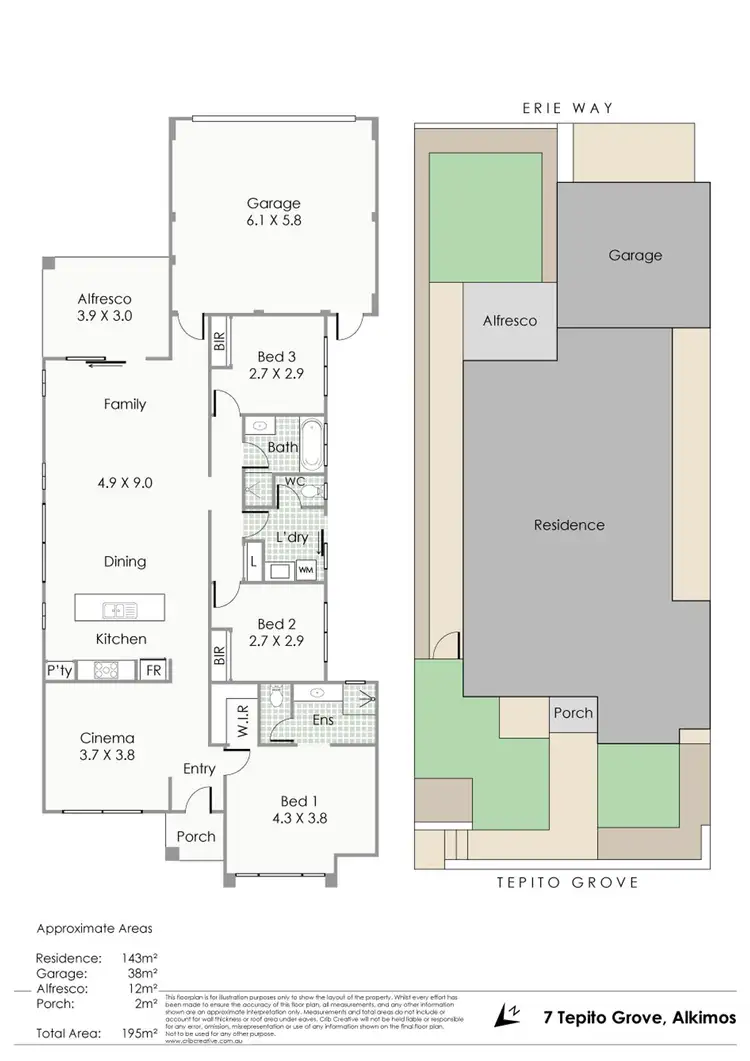 Floorplan of Homely house listing, 7 Tepito Grove, Alkimos WA 6038
