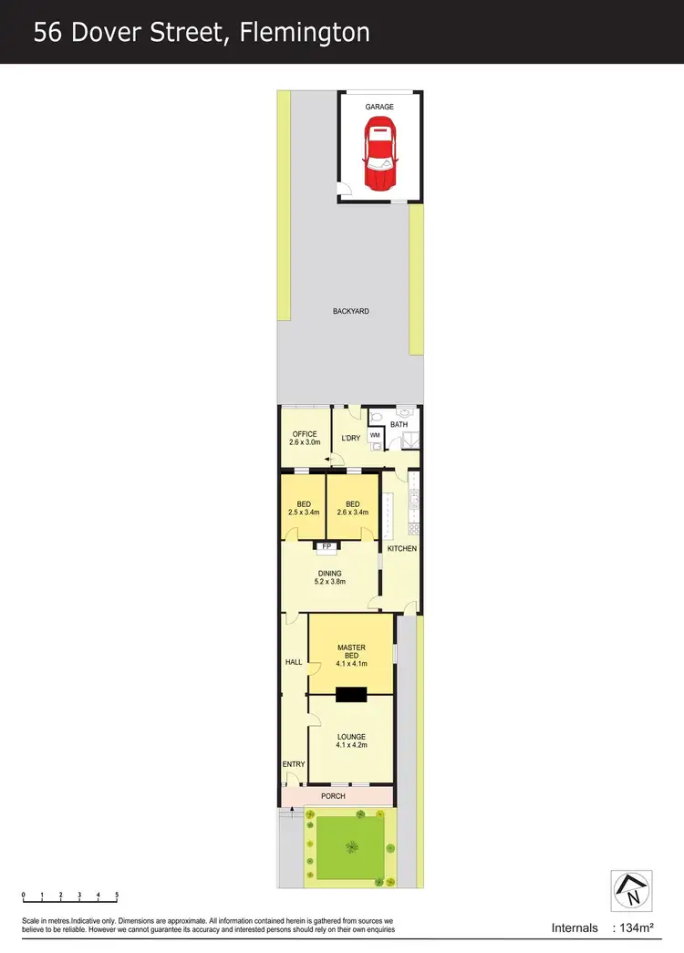 Floorplan of Homely house listing, 56 Dover Street, Flemington VIC 3031