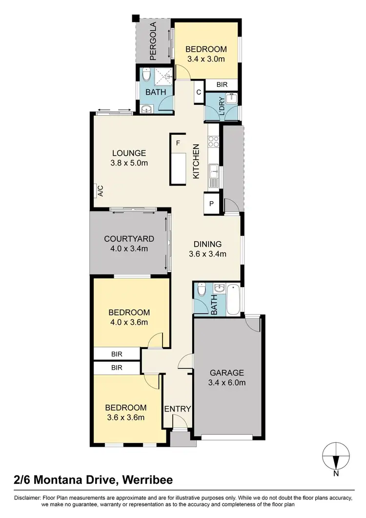 Floorplan of Homely house listing, 2/6 Montana Drive, Werribee VIC 3030