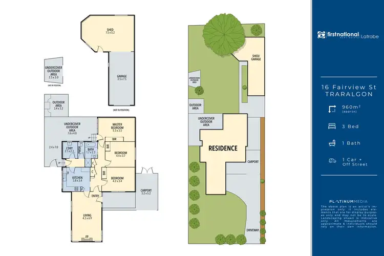 Floorplan of Homely house listing, 16 Fairview Street, Traralgon VIC 3844