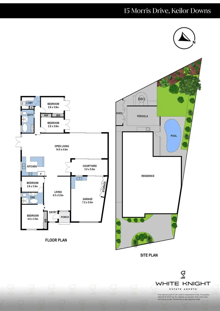 Floorplan of Homely house listing, 15 Morris Drive, Keilor Downs VIC 3038