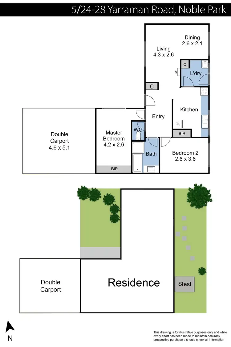 Floorplan of Homely unit listing, 5/24-28 Yarraman Road, Noble Park VIC 3174