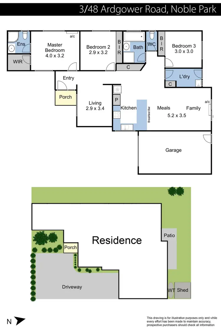 Floorplan of Homely unit listing, 3/48 Ardgower Road, Noble Park VIC 3174