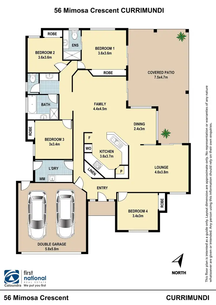 Floorplan of Homely house listing, 56 Mimosa Crescent, Currimundi QLD 4551