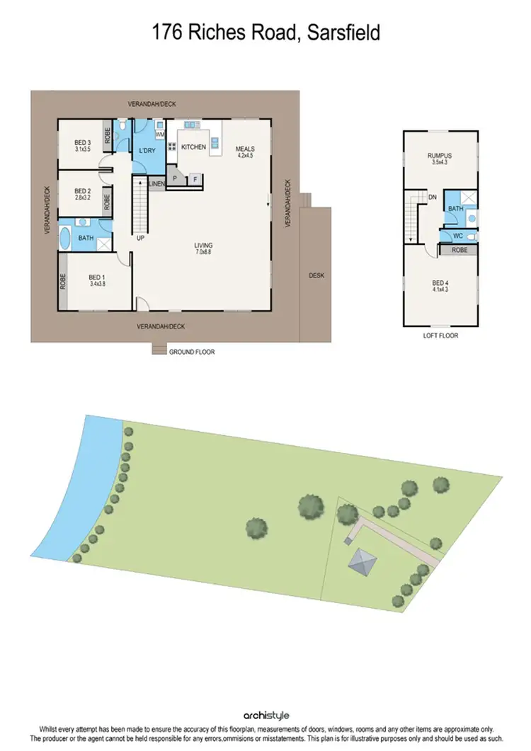 Floorplan of Homely house listing, 176 Riches Road, Sarsfield VIC 3875