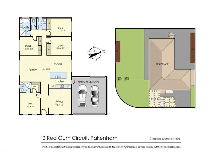 Floorplan of Homely house listing, 2 Red Gum Circuit, Pakenham VIC 3810