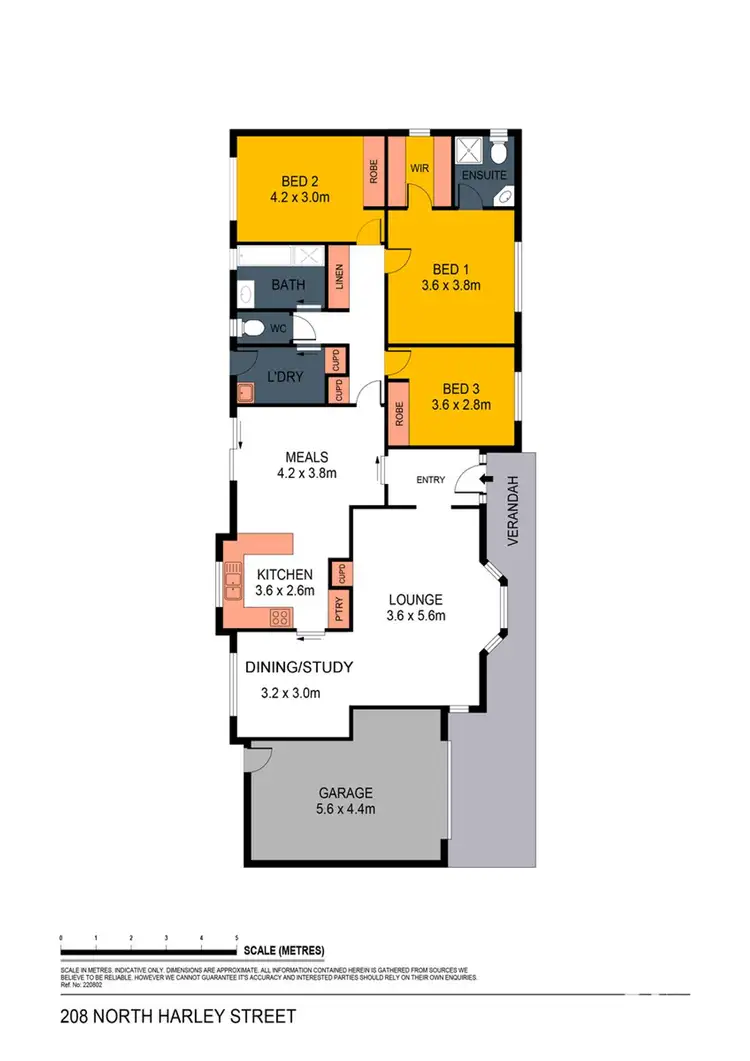 Floorplan of Homely house listing, 208 North Harley Street, Strathdale VIC 3550