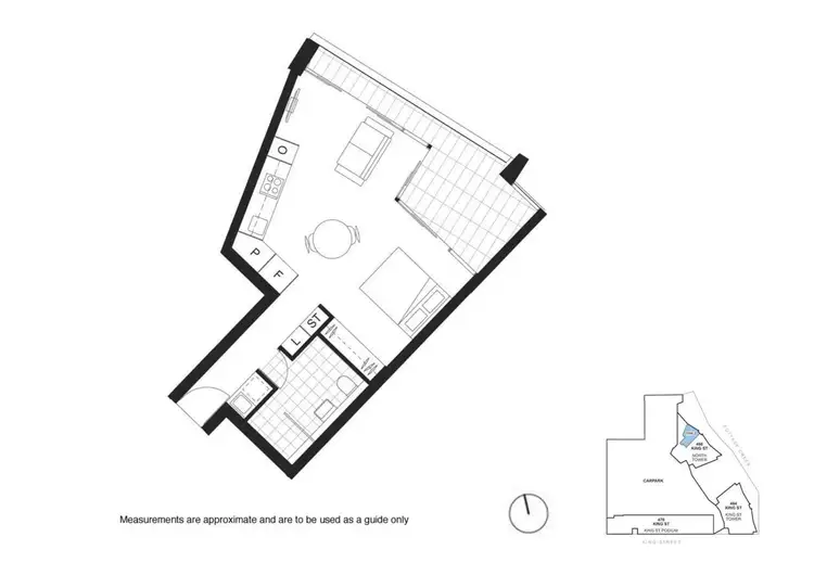 Floorplan of Homely apartment listing, 203/466 King Street, Newcastle West NSW 2302