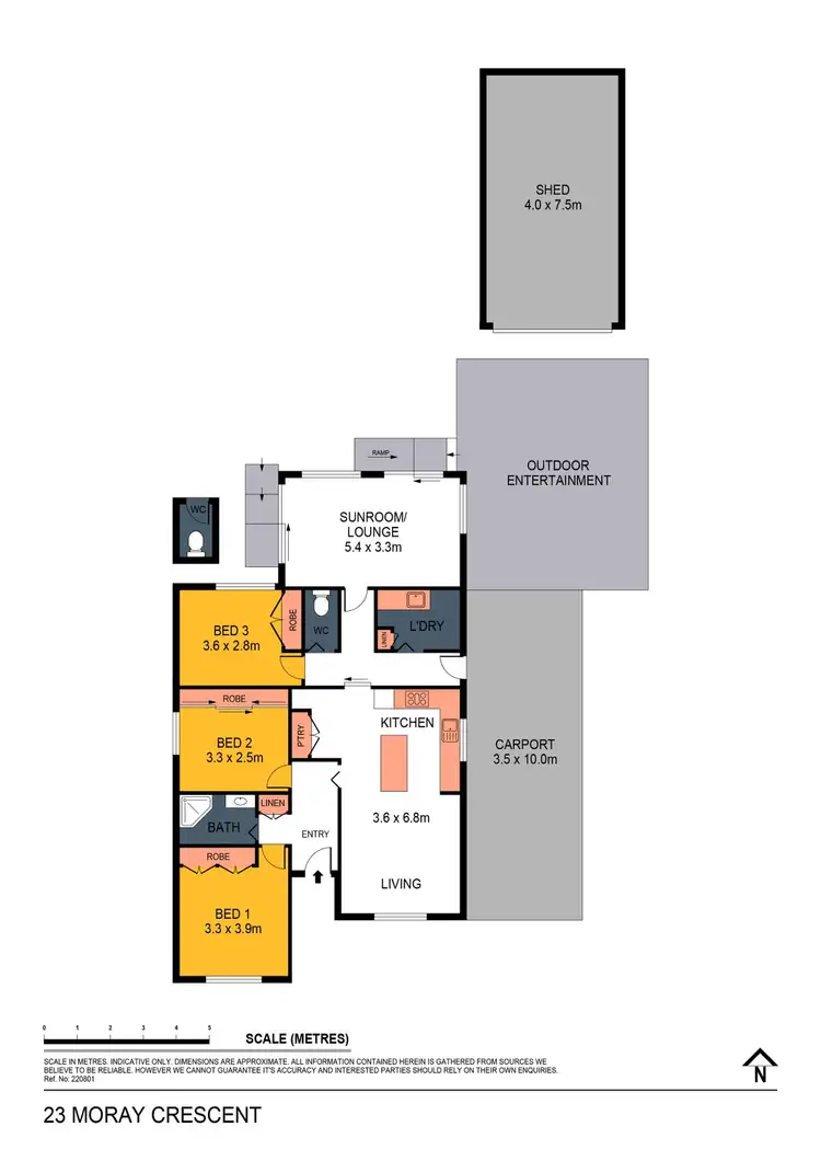 Floorplan of Homely house listing, 23 Moray Crescent, North Bendigo VIC 3550