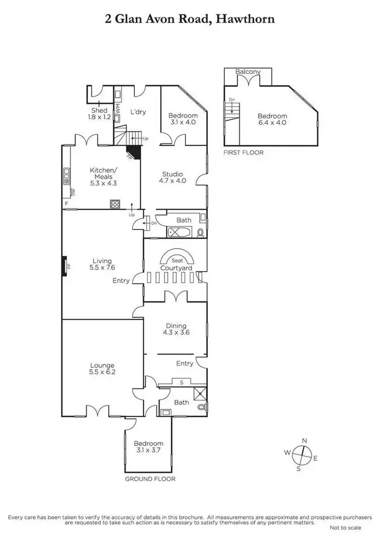 Floorplan of Homely house listing, 2 Glan Avon Road, Hawthorn VIC 3122