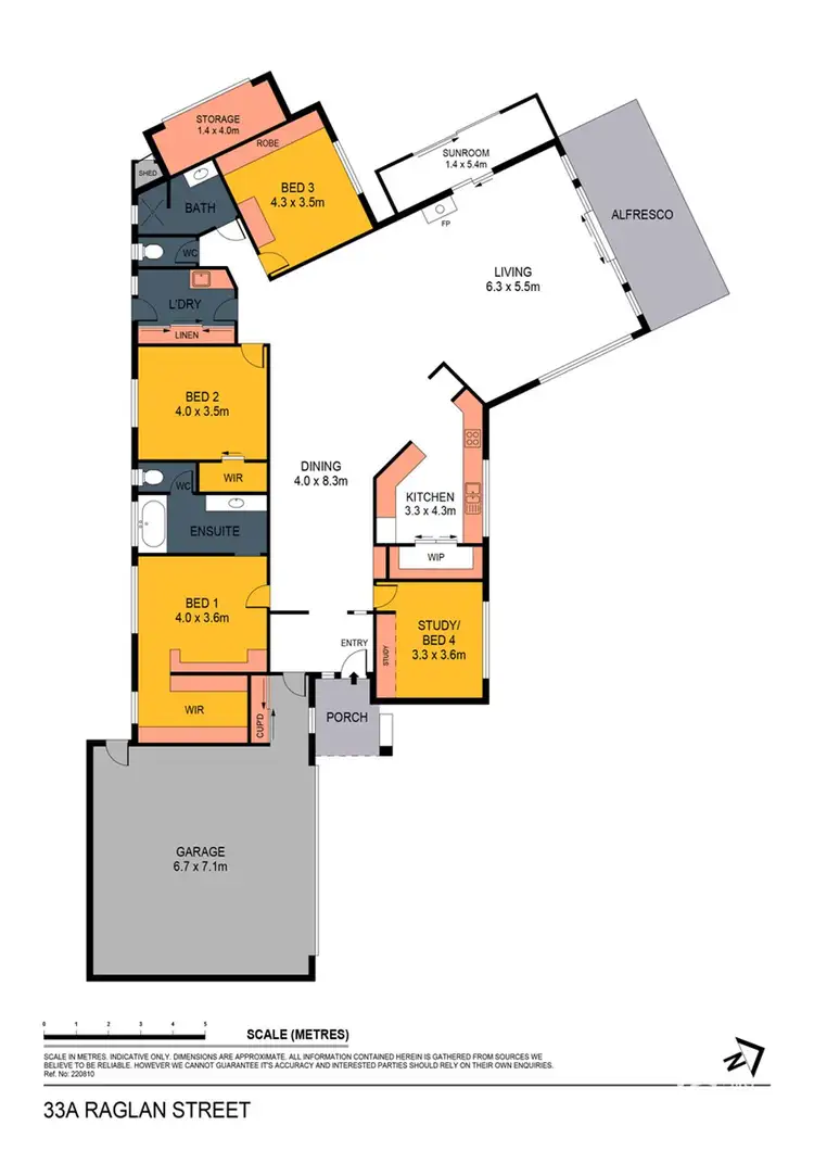 Floorplan of Homely house listing, 33A Raglan Street, White Hills VIC 3550