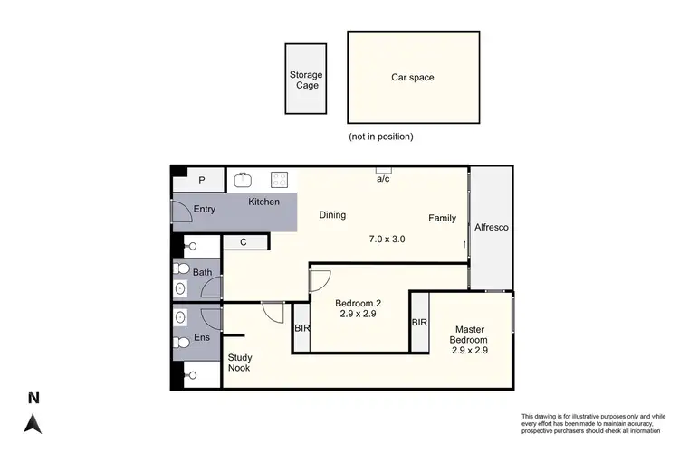 Floorplan of Homely apartment listing, 40GF/11 Bond Street, Caulfield North VIC 3161