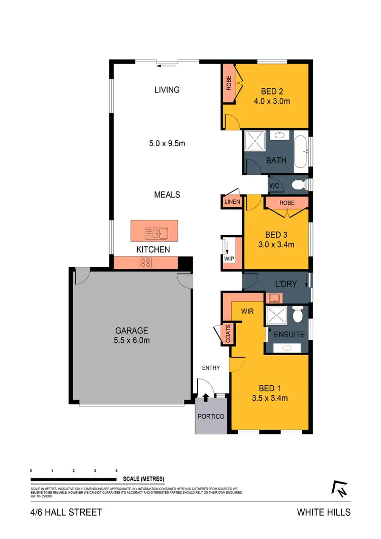 Floorplan of Homely house listing, 4 Hall Street, White Hills VIC 3550