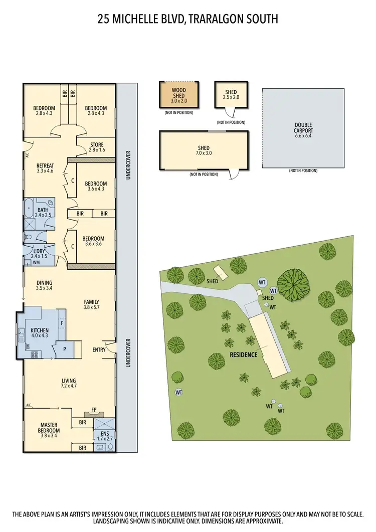 Floorplan of Homely house listing, 25 Michelle Boulevard, Traralgon South VIC 3844