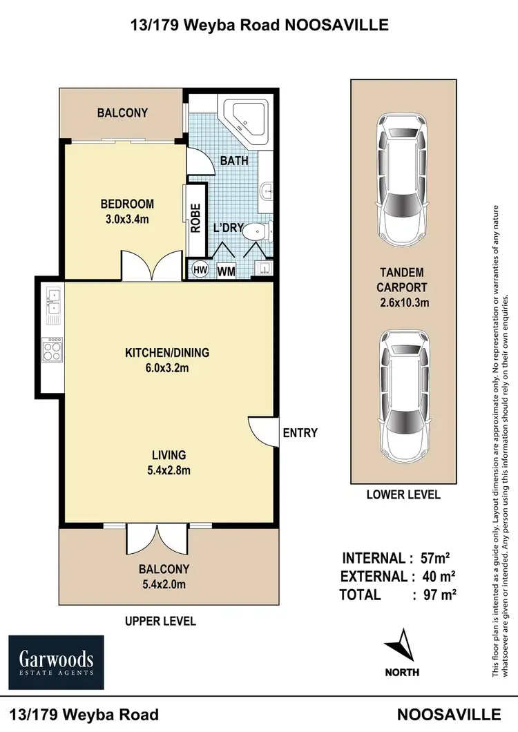 Floorplan of Homely apartment listing, 13/179 WEYBA ROAD, Noosaville QLD 4566