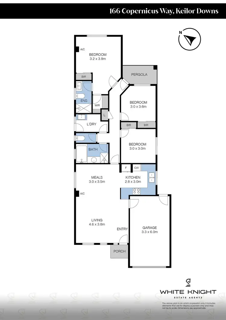 Floorplan of Homely house listing, 166 Copernicus Way, Keilor Downs VIC 3038