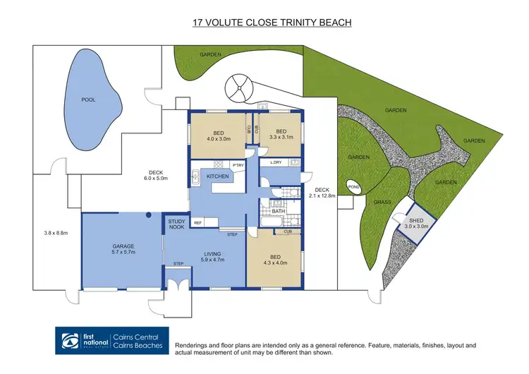 Floorplan of Homely house listing, 17 Volute Close, Trinity Beach QLD 4879