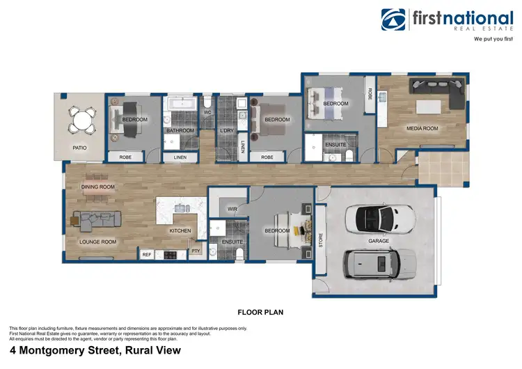 Floorplan of Homely house listing, 4 Montgomery Street, Rural View QLD 4740