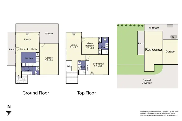 Floorplan of Homely unit listing, 1/33 Noble Street, Noble Park VIC 3174