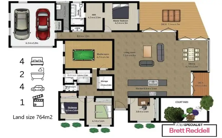 Floorplan of Homely house listing, 23 Yarwood Crescent, Ormeau Hills QLD 4208
