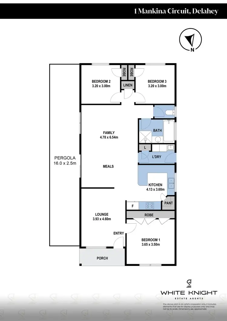 Floorplan of Homely house listing, 1 Mankina Circuit, Delahey VIC 3037