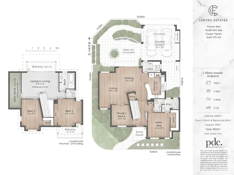 Floorplan of Homely house listing, 2 Allora Avenue, Subiaco WA 6008