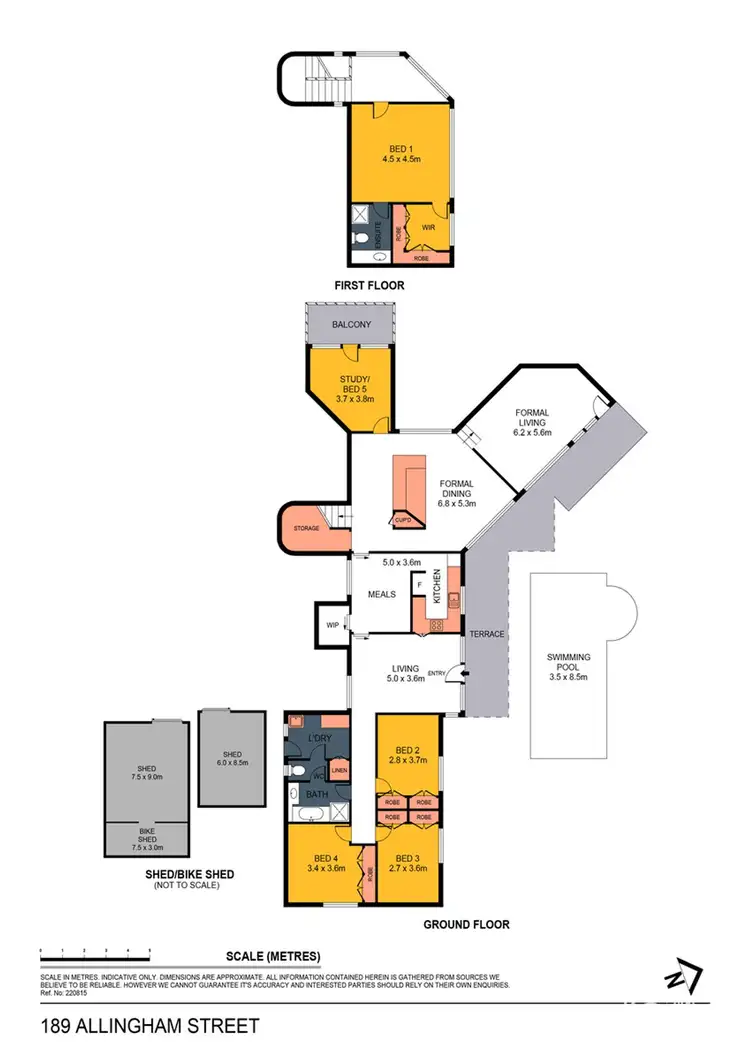 Floorplan of Homely house listing, 189 Allingham Street, Golden Square VIC 3555