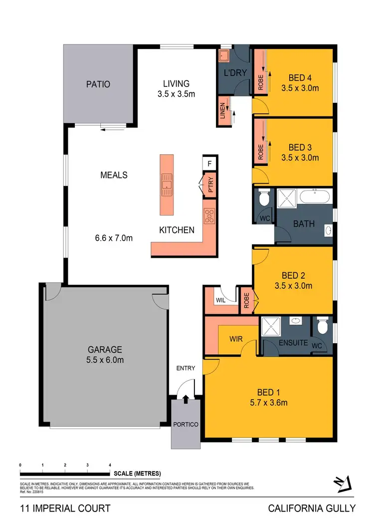 Floorplan of Homely house listing, 11 Imperial Court, California Gully VIC 3556