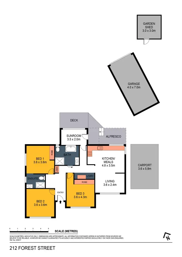 Floorplan of Homely house listing, 212 Forest Street, Bendigo VIC 3550