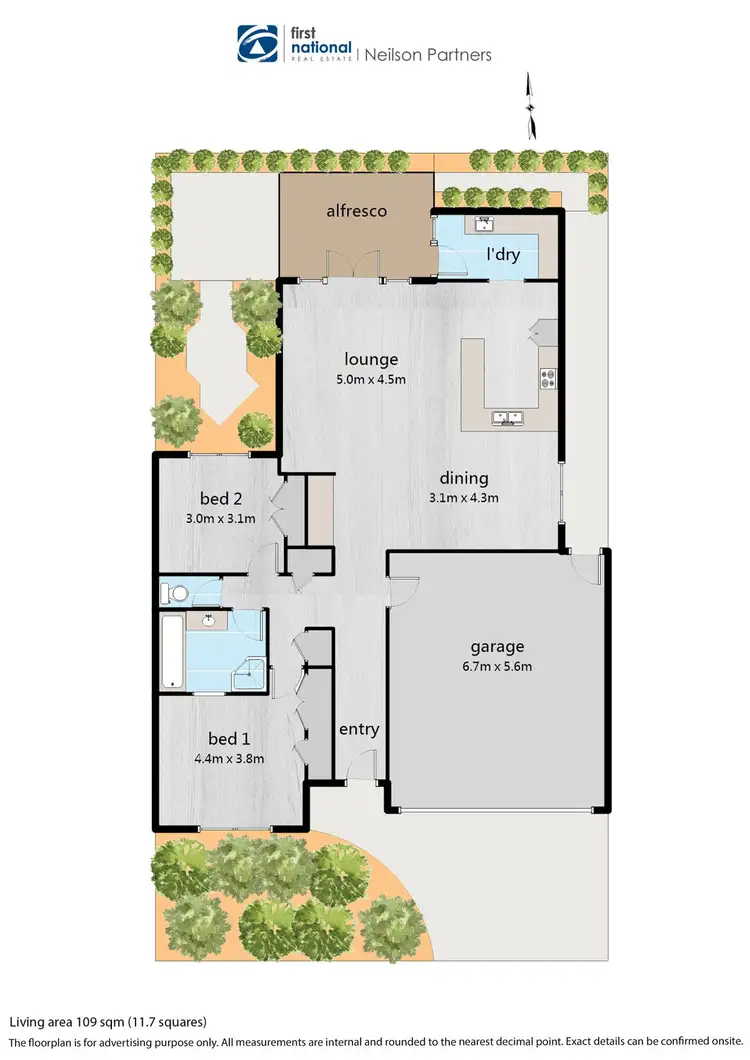 Floorplan of Homely townhouse listing, 18/1 Malouf Court, Pakenham VIC 3810