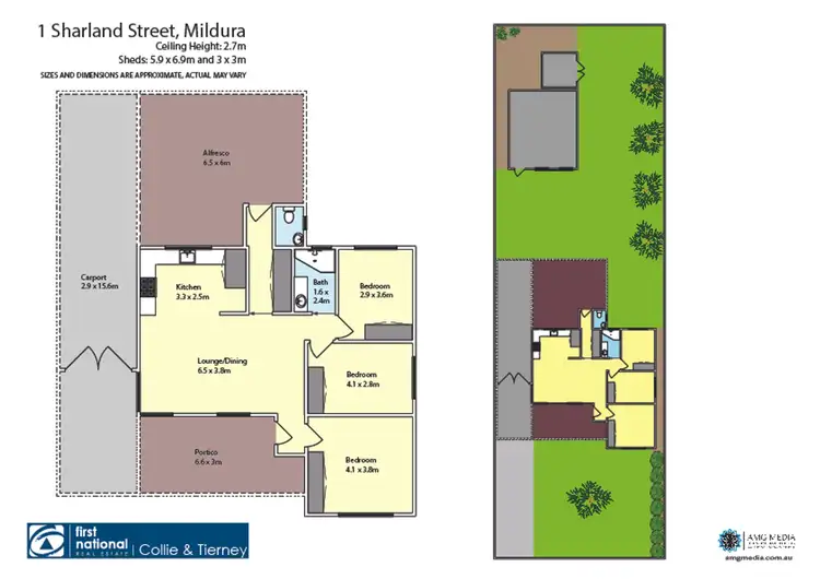 Floorplan of Homely house listing, 1 Sharland Street, Mildura VIC 3500