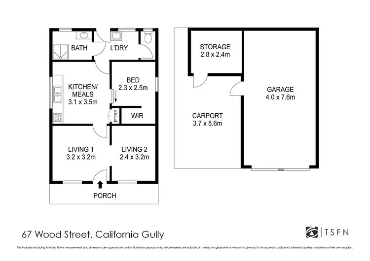Floorplan of Homely house listing, 67 Wood Street, California Gully VIC 3556