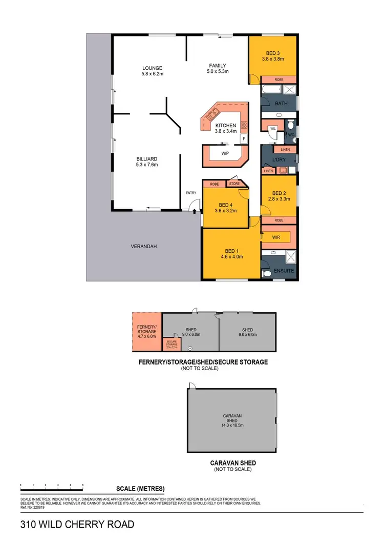 Floorplan of Homely house listing, 310 Wild Cherry Road, Lockwood South VIC 3551