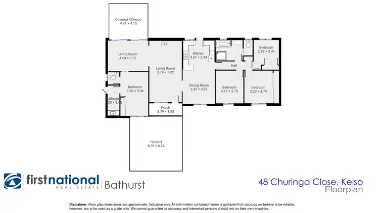 Floorplan of Homely house listing, 48 Churinga Close, Kelso NSW 2795